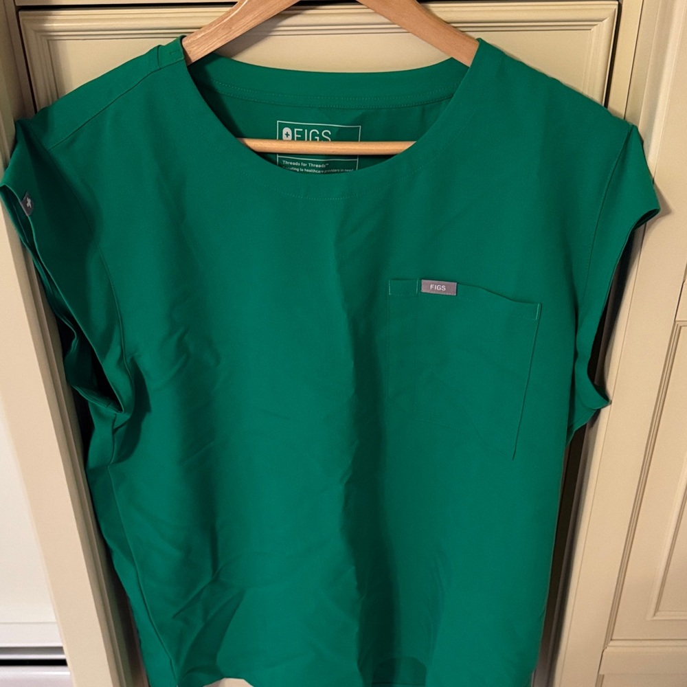 Figs Emerald Green Medical Top